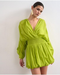 TOPSHOP - Nova LS Bubble Hem Mini Dress
