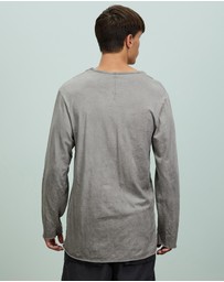 Surrounded By Ghosts - The Trona Cotton Long Sleeve Tail T-Shirt