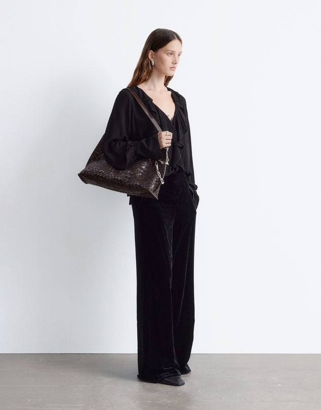 & Other Stories - Ruffle V-Neck Blouse