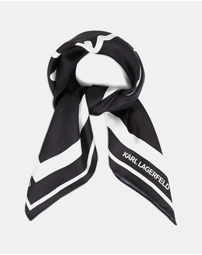 Karl Lagerfeld - Ikon Signature Silk Scarf