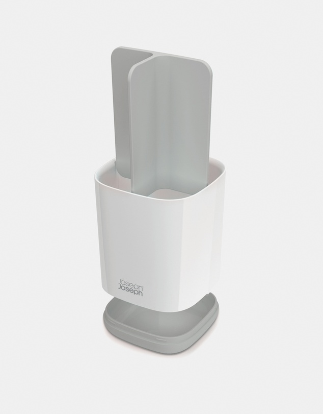 Joseph Joseph - EasyStore™ Small Toothbrush Caddy (Grey/White)