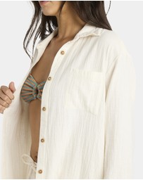Billabong - Womens Wanderer Long Sleeve Button-down Shirt