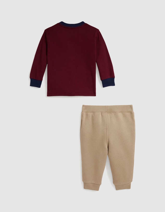 Polo Ralph Lauren - Polo Bear Jersey Tee & Fleece Trousers - Babies