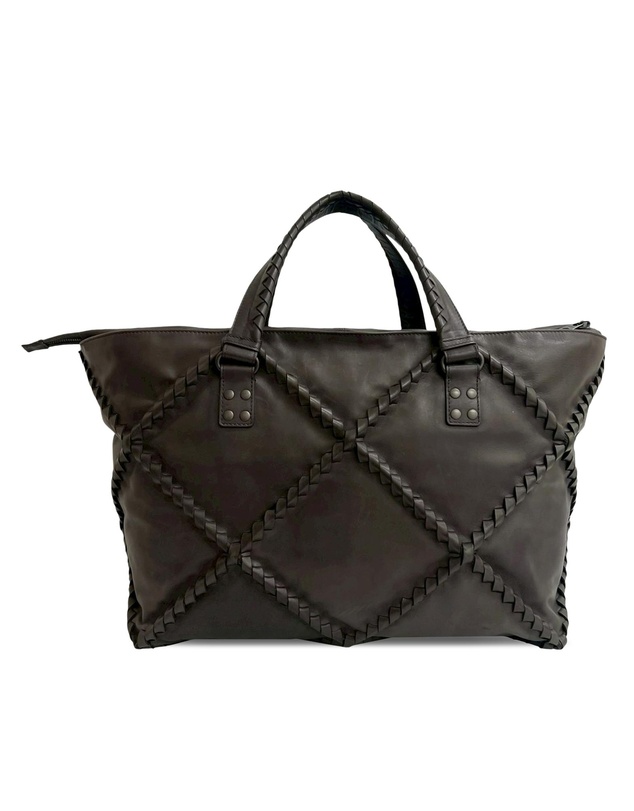 Pre-Loved by Azura Reborn - Pre-Loved Nappa Diamond Intrecciato Tote