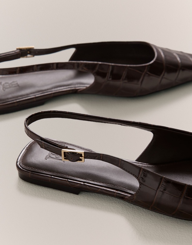 Trenery - Bronte Flat in Chocolate