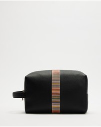 Paul Smith - Signature Stripe Trim Wash Bag