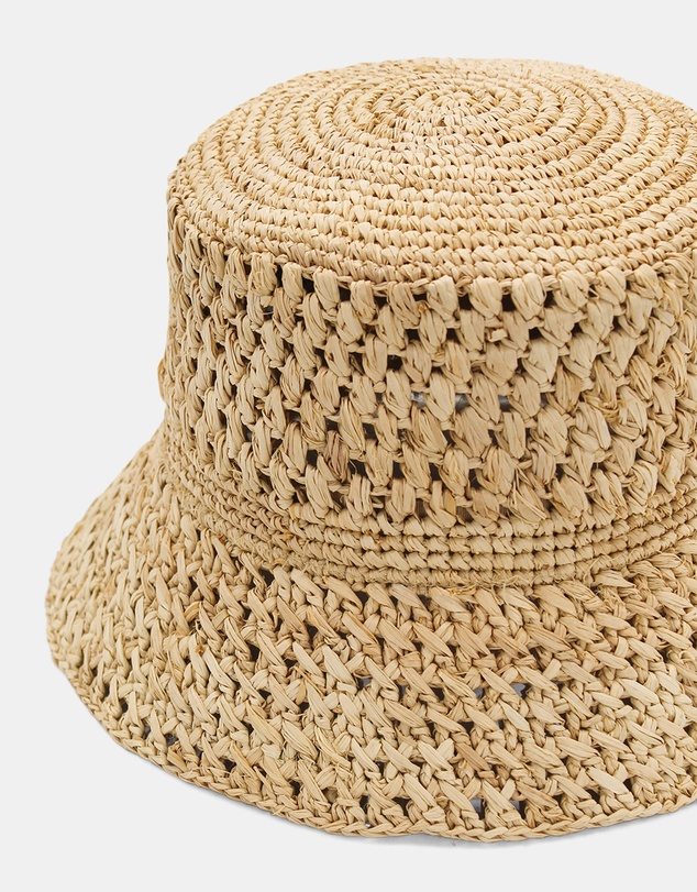 Morgan & Taylor - Coralia Crochet Bucket Hat in Natural