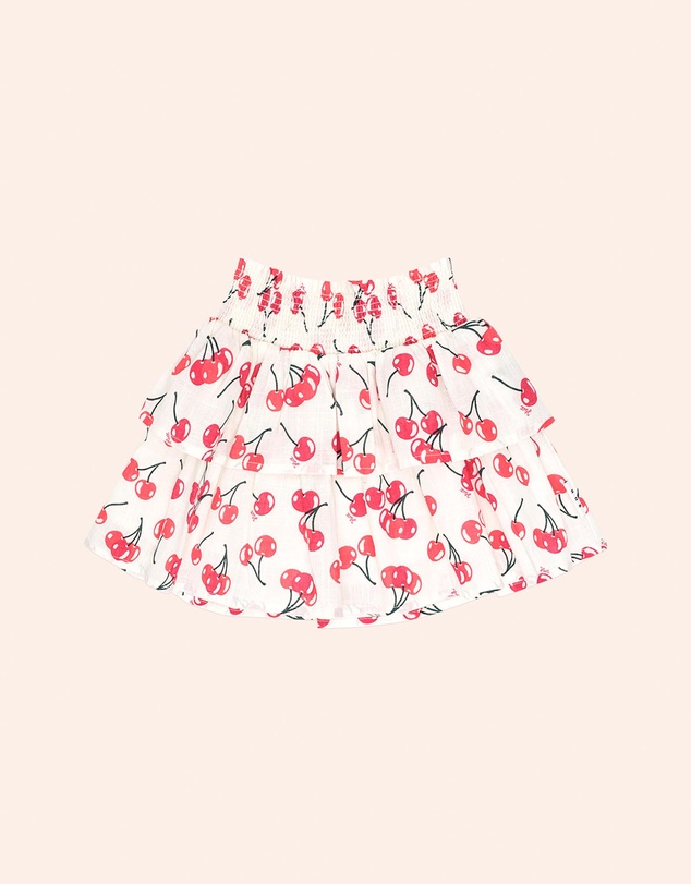 Huxbaby - Cherry Tiered Skirt - ICONIC EXCLUSIVE - Babies-Kids