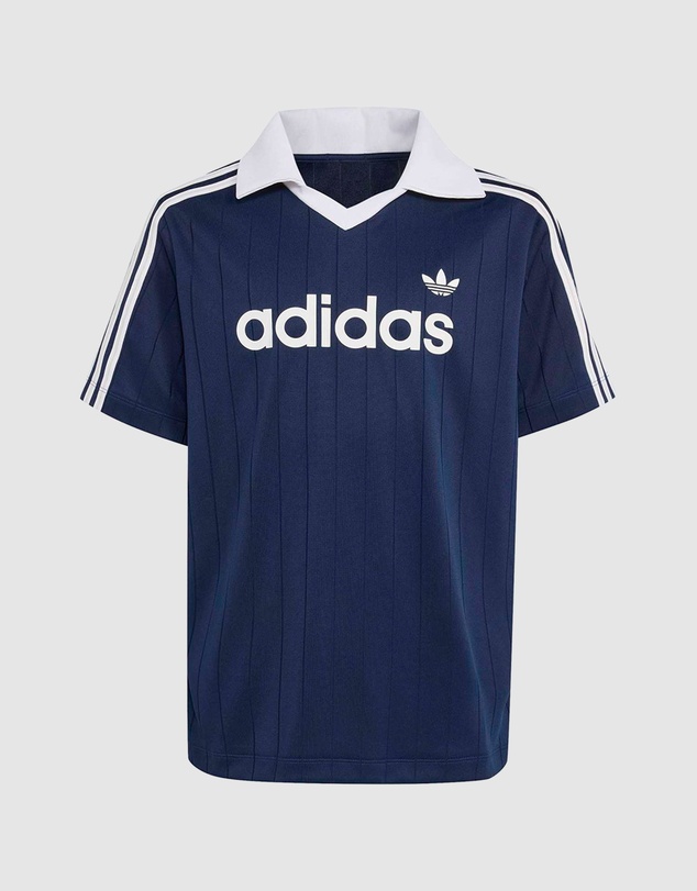 adidas Originals - Loose Pinstripe Polo Tee - Kids-Teens