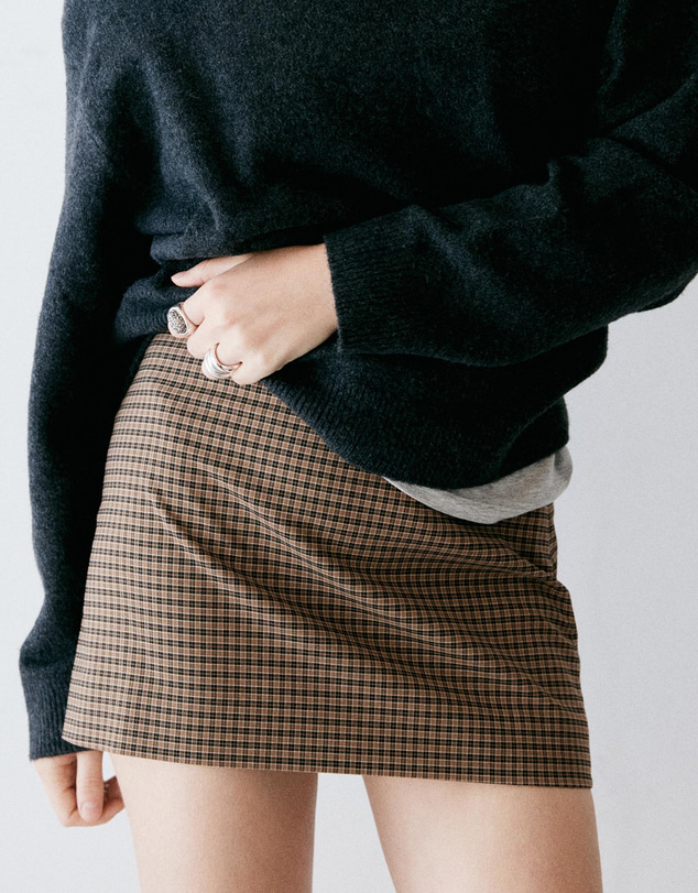 M.N.G - Short Check Skirt