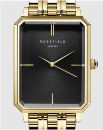 Rosefield - The Octagon - Gold With Black Dial
