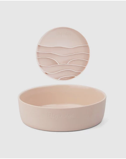 Lilly + Dash - Dog Food Water Bowl & Insert Combo