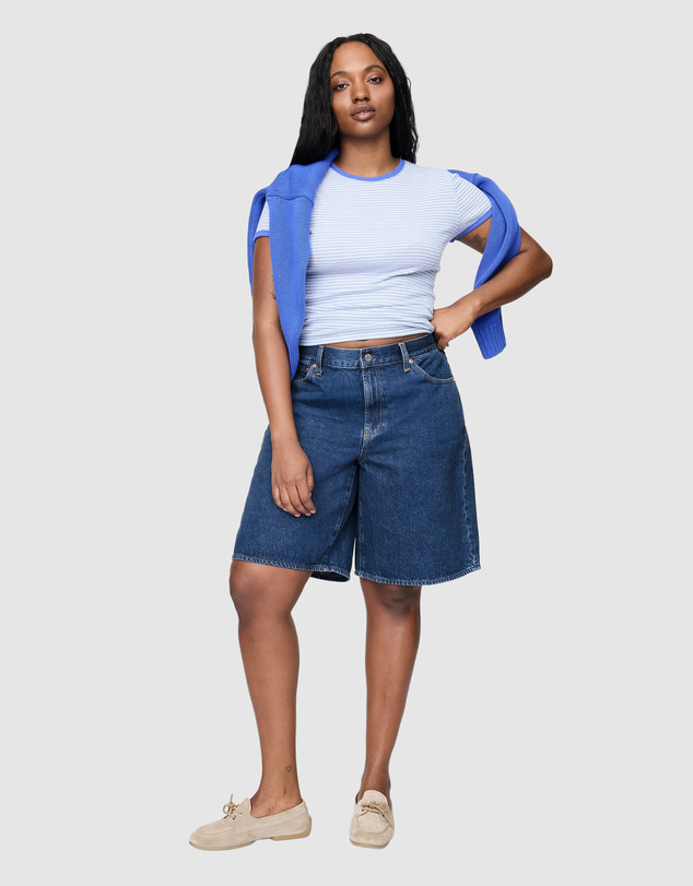 GAP - Denim Longline Shorts
