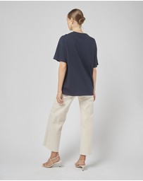 DRICOPER DENIM - Amy Navy Printed Tee