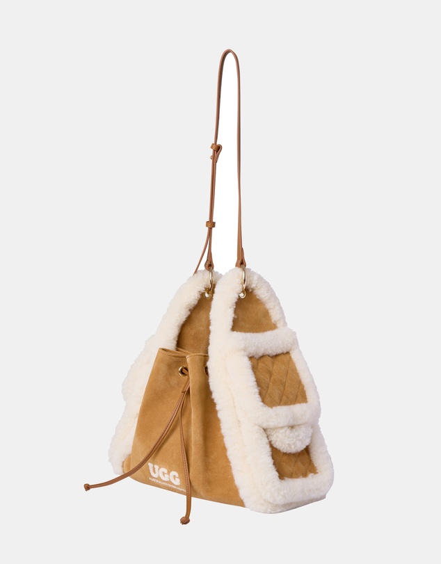 EVERAU - Australian Shepherd Ugg Maple Tote Cow Suede Upper Bags