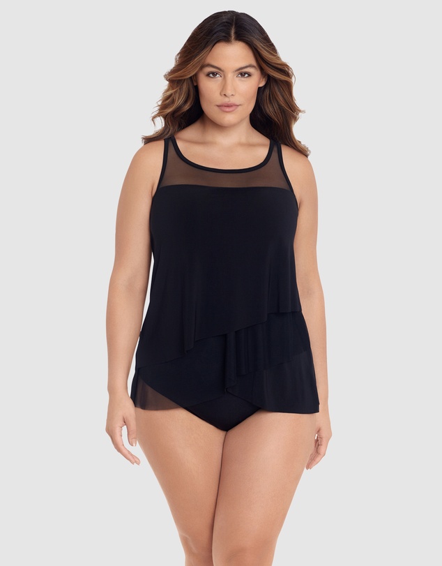 Miraclesuit Swimwear  - Mirage Floaty Layered Tankini Top PLUS