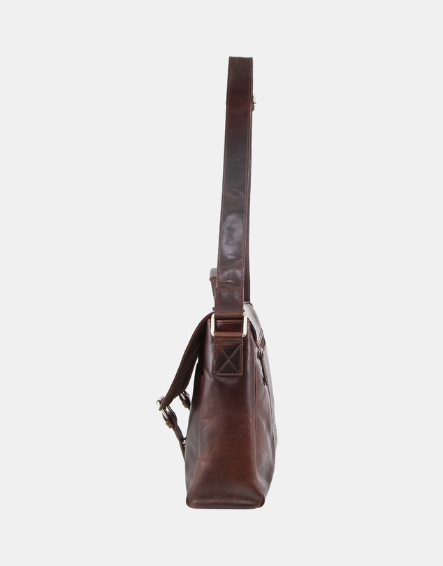 Pierre Cardin - Pierre Cardin Rustic Leather Computer Bag