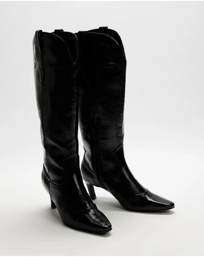 Dazie - Marie Western Pointed-Toe Boots