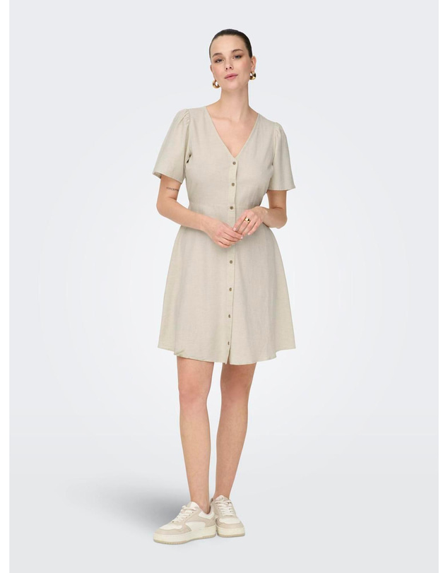 ONLY - Vita Button Mini Dress