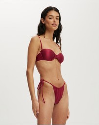 Cotton On Body - Side Tie Gathered Brazilian Bikini Bottom