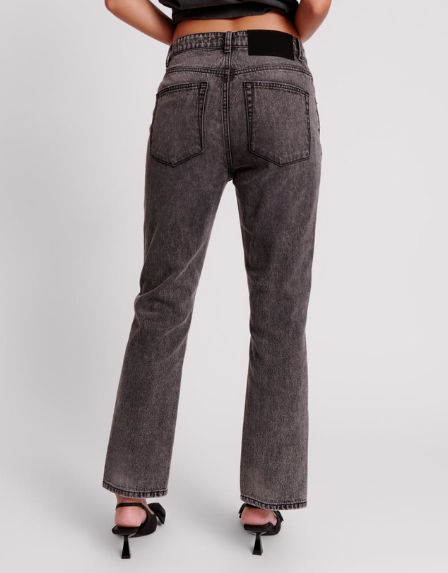 ONE TEASPOON - Faded Black Truckers Mid Waist Straight Leg Jeans