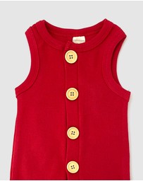 WITH LOVE FOR KIDS - BASICS Ribbed Romper - Babies