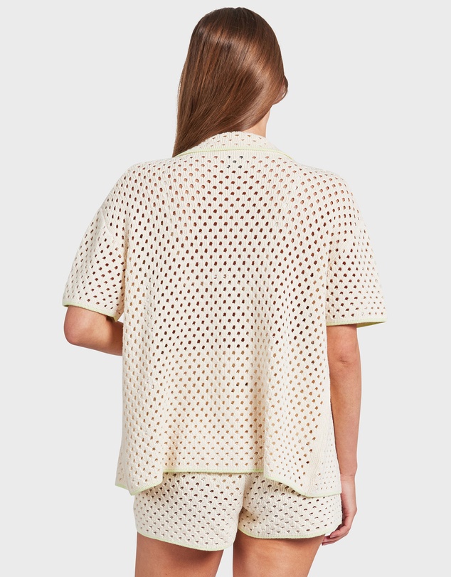 Academy Brand - Farrah Crochet Shirt