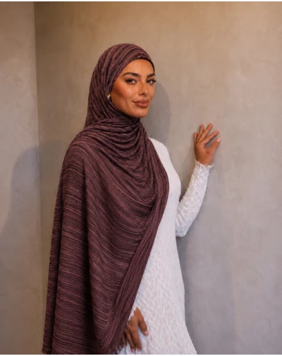 Mod Squad - Rayon Wave Hijab - Rosy Pink