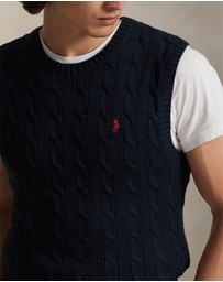 Polo Ralph Lauren - Cable-Knit Cotton Sweater Vest