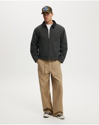 Cotton On - Cropped Canvas Harrington