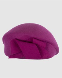 Max Alexander - Winter Fuchsia Felt Beret Hat