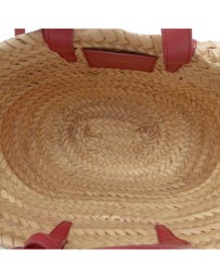 Pre-Loved by Azura Reborn - Pre-Loved Small Raffia Cuir Triomphe Classic Panier Tote