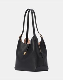 Kate Spade - Deco Pebbled Leather Large Shoulder Bag