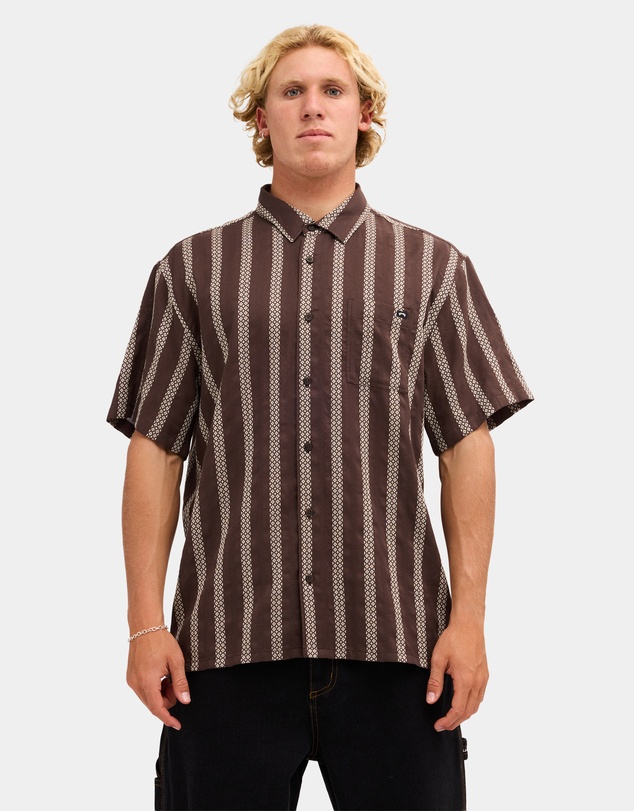 Billabong - Mens Sundays Jacquard Short Sleeve Shirt