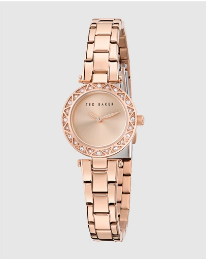 Ted Baker - Jolyye Crystal 24mm Rose Gold-Tone Bracelet Watch