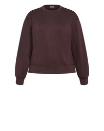 City Chic - Mae Crew Neck Sweatshirt