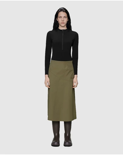 RAINS - Light Woven W Skirt Moss
