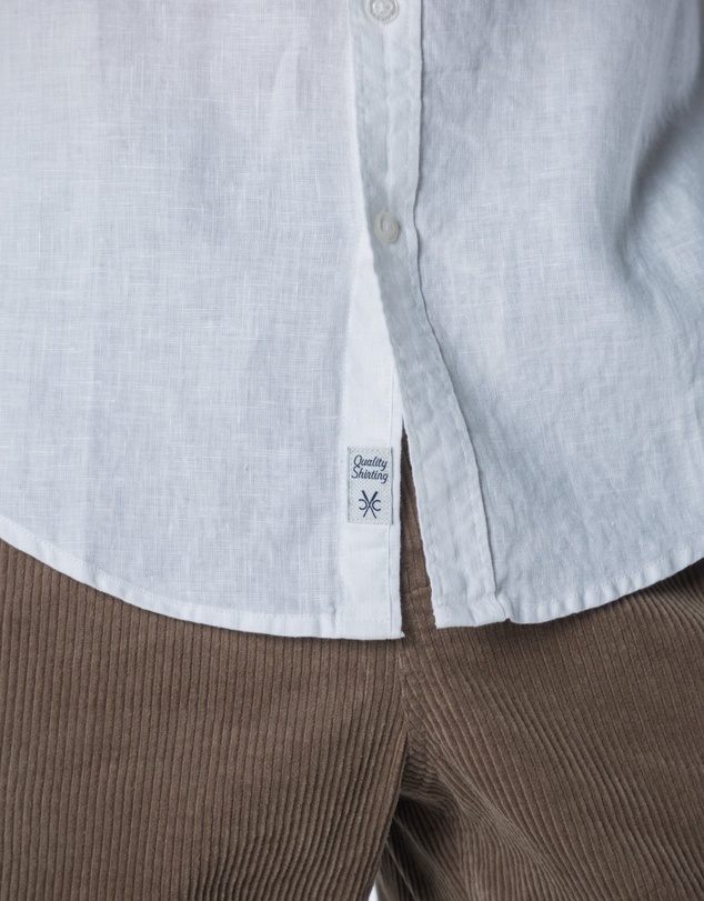 Coast Clothing - Long Sleeve Linen Shirt: White