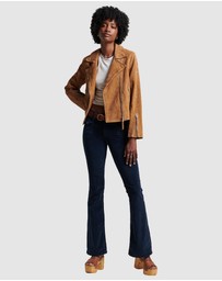 Superdry - Suede Biker Jacket