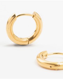 Lovisa - Waterproof Gold Plated Stainless Steel Core Clicker Earrings 16 MM