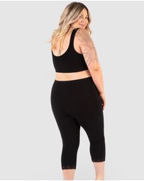 B Free Intimate Apparel - Maternity Anti Chafing High Rise 3/4 Cotton Rich Leggings