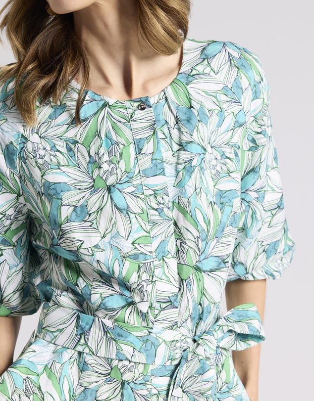 David Lawrence - Mirabeau Linen Blend Dress