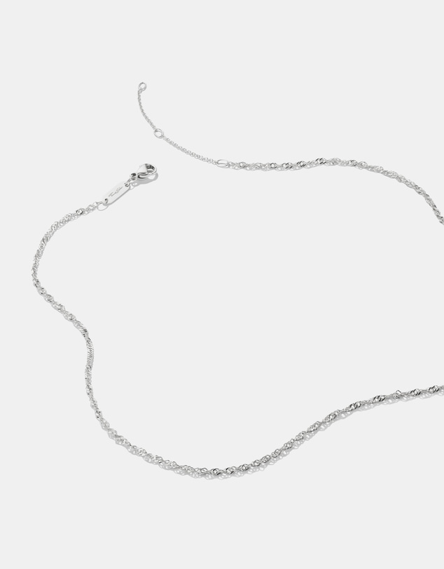 THOMAS SABO - Silver-Plated Singapore Chain Necklace 1.7mm
