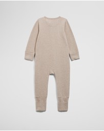 Country Road - Organically Grown Cotton Blend Logo Zip Jumpsuit
