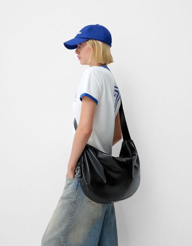 Bershka - Leather Effect Maxi Bag