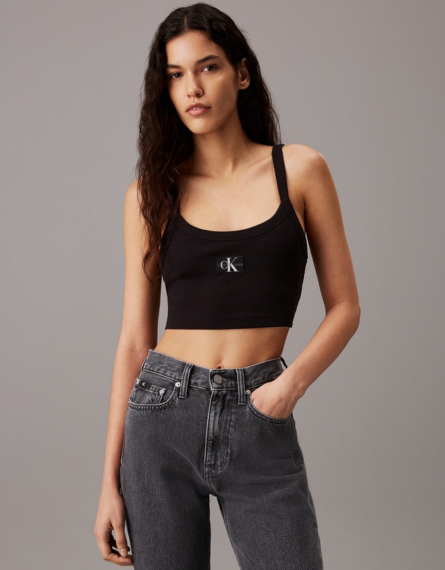 Calvin Klein Jeans - Ribbed Monogram Logo Bralette