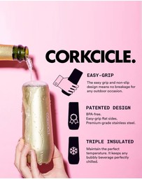 CORKCICLE - Corkcicle Stemless Flute - 207ml Unicorn Magic
