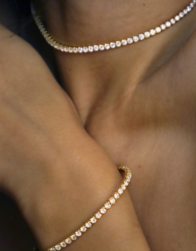 SAINT VALENTINE - Aspen Tennis Bracelet - Gold