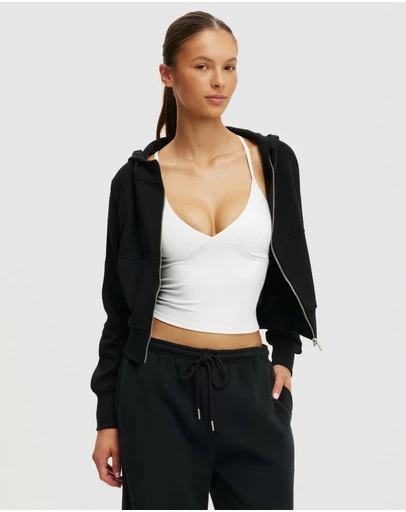 Cotton On Body Active - Raglan Zip Through Hoodie