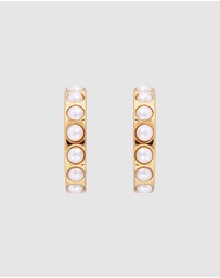 FAIRLEY - Crystal Pearl Maxi Hoops